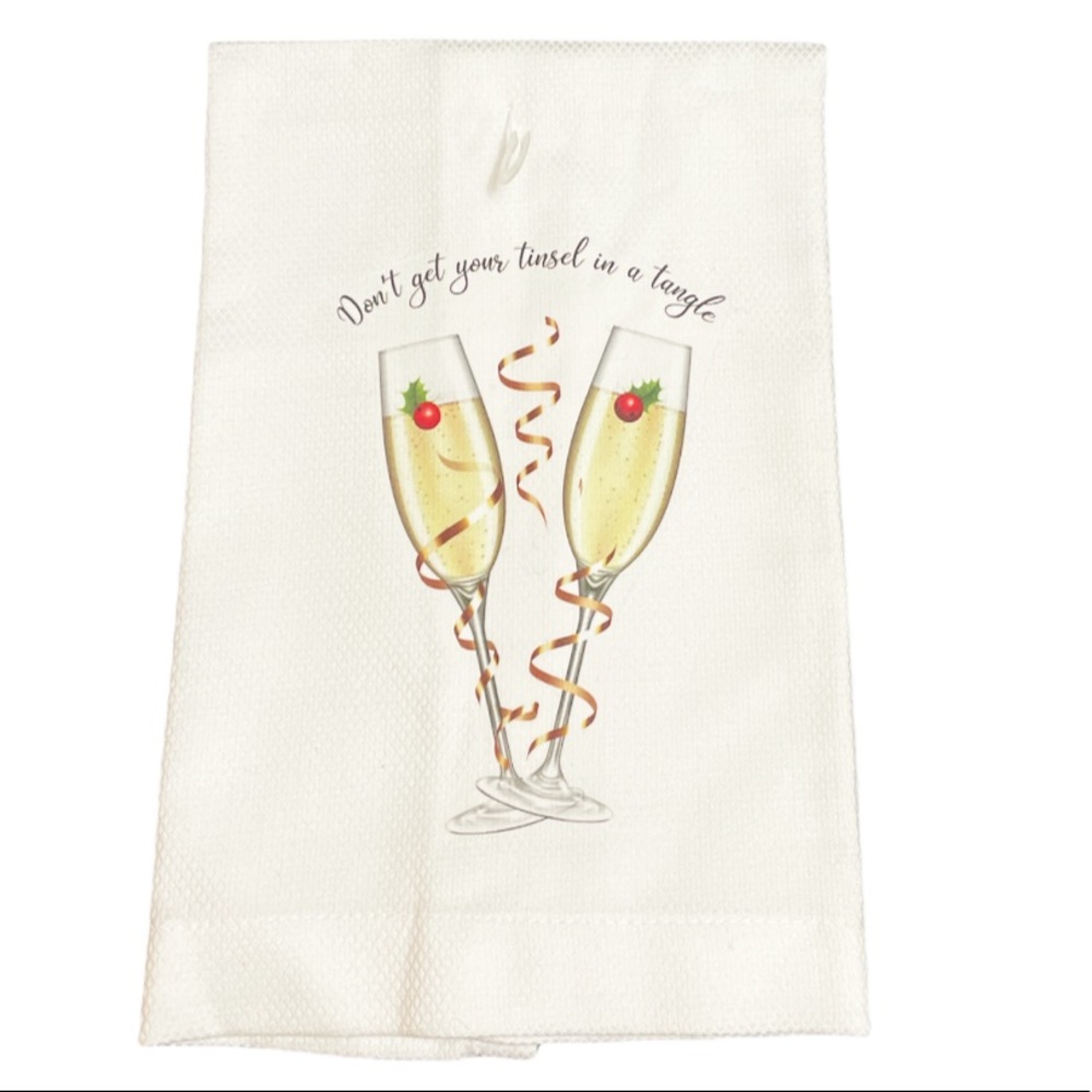 NEW Christmas Theme Kitchen Towel🥂🎄